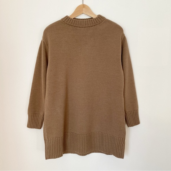 Elizabeth Suzann Essential Crew Neck Sweater Climate Beneficial Wool - Picture 2 of 15